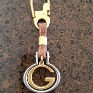 Gucci leather keychain